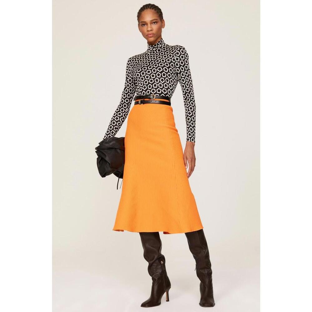 Tory Burch Little Flower Black Turtleneck Size 10 with Hole & Stain